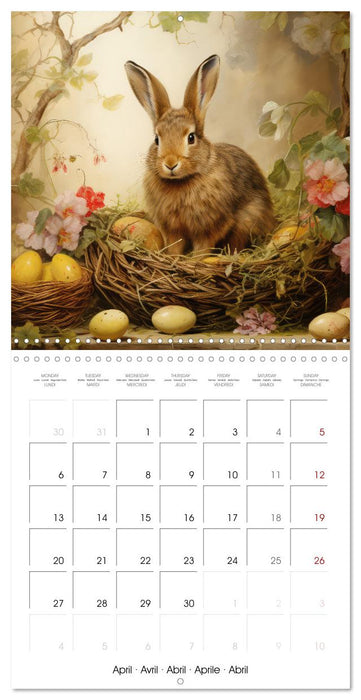 Des amours de lapins (CALVENDO Calendrier mensuel 2026)
