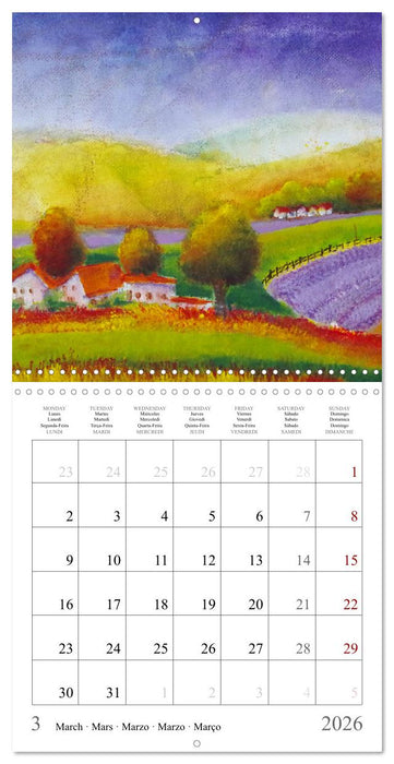 The colours of Tuscany in Italy (CALVENDO Monthly Calendar 2026)