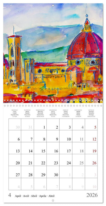 The colours of Tuscany in Italy (CALVENDO Monthly Calendar 2026)