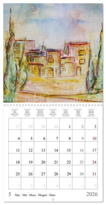 The colours of Tuscany in Italy (CALVENDO Monthly Calendar 2026)