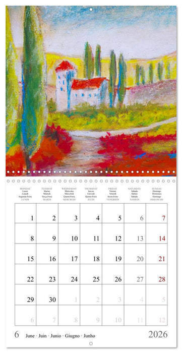 The colours of Tuscany in Italy (CALVENDO Monthly Calendar 2026)