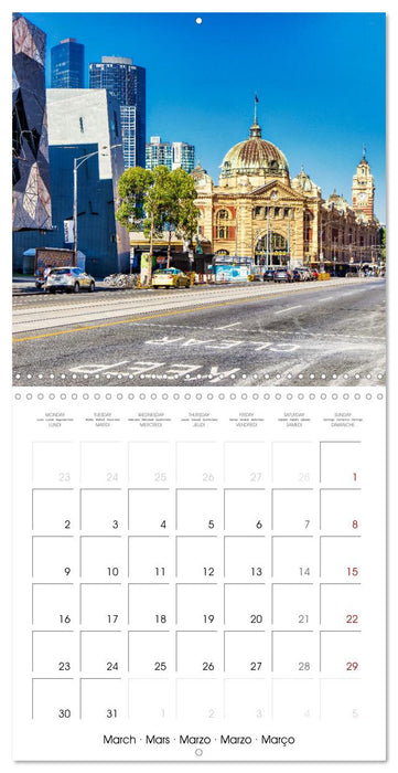 Melbourne - Australia's friendly metropolis (CALVENDO Monthly Calendar 2026)