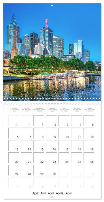 Melbourne - Australia's friendly metropolis (CALVENDO Monthly Calendar 2026)