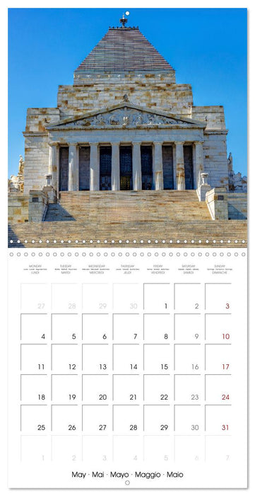 Melbourne - Australia's friendly metropolis (CALVENDO Monthly Calendar 2026)