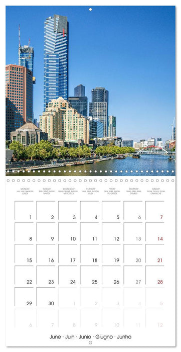 Melbourne - Australia's friendly metropolis (CALVENDO Monthly Calendar 2026)