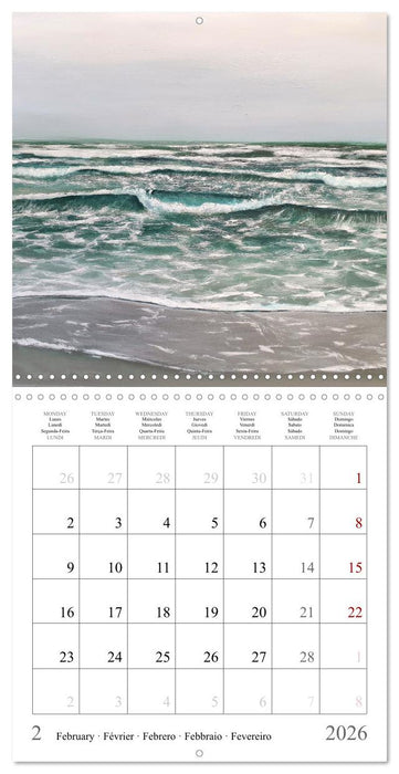 Painted landscapes dressed in seasonal colours (CALVENDO Monthly Calendar 2026)