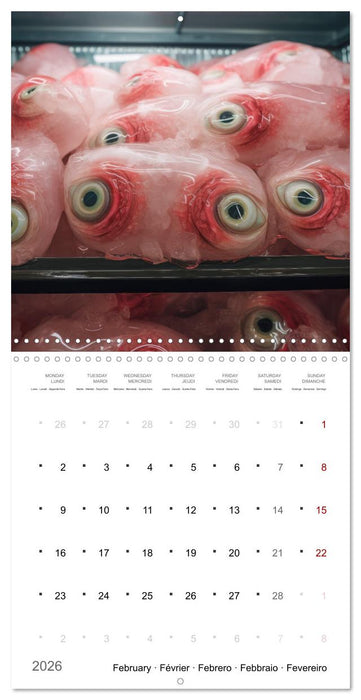 Creepy AI Cuisine (CALVENDO Monthly Calendar 2026)