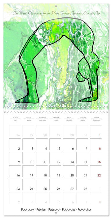 Powerful Chakras Yoga (CALVENDO Monthly Calendar 2026)