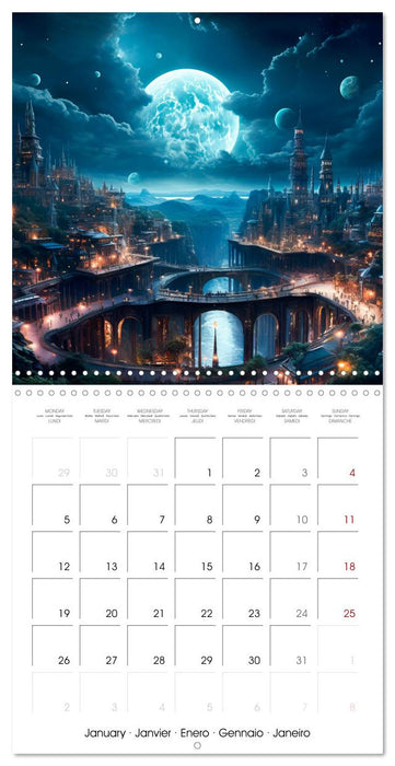 DISTANT WORLDS Explore the universe (CALVENDO Monthly Calendar 2026)