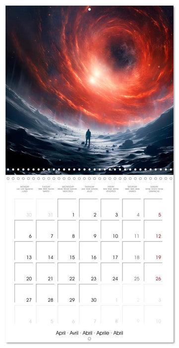 DISTANT WORLDS Explore the universe (CALVENDO Monthly Calendar 2026)