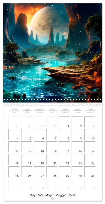 DISTANT WORLDS Explore the universe (CALVENDO Monthly Calendar 2026)