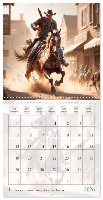 Western Cowboys (CALVENDO Monthly Calendar 2026)