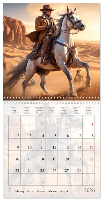 Western Cowboys (CALVENDO Monthly Calendar 2026)