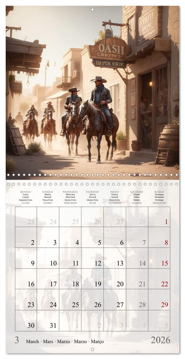 Western Cowboys (CALVENDO Monthly Calendar 2026)
