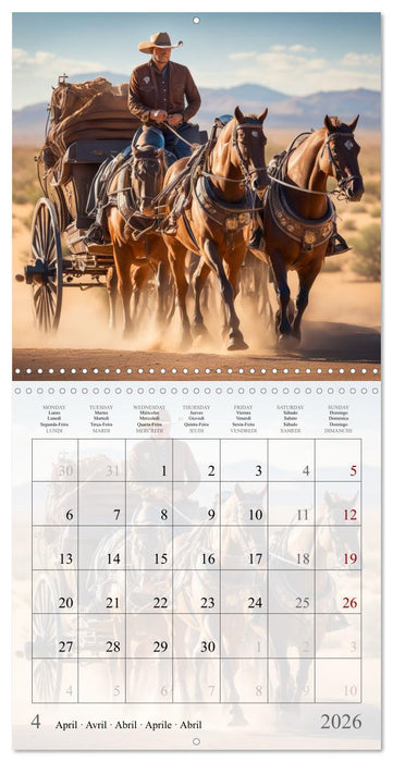 Western Cowboys (CALVENDO Monthly Calendar 2026)