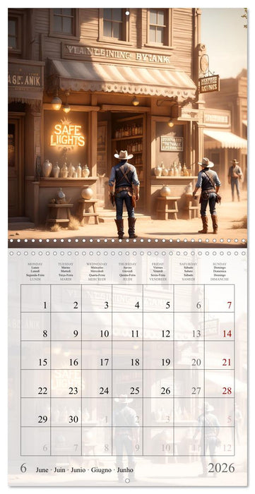Western Cowboys (CALVENDO Monthly Calendar 2026)