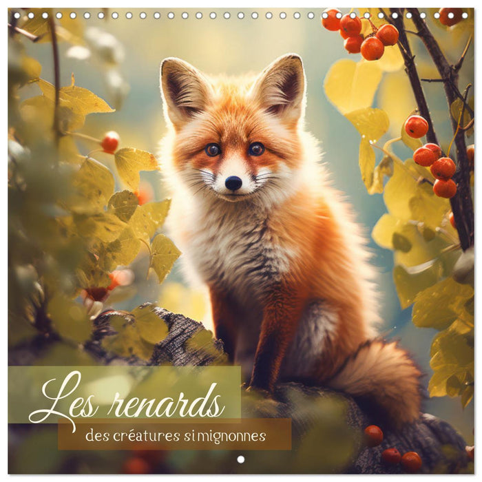 Les renards, des créatures si mignonnes (CALVENDO Calendrier mensuel 2026)