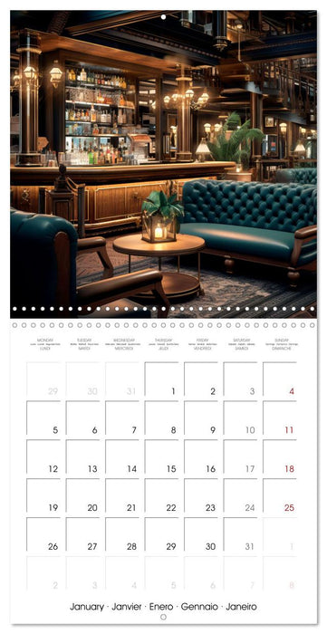 Bar and lounge atmosphere (CALVENDO Monthly Calendar 2026)