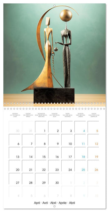 Statuettes contemporaines (CALVENDO Calendrier mensuel 2026)