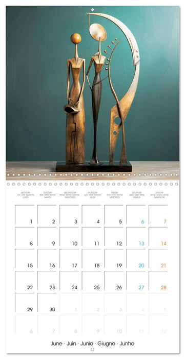 Statuettes contemporaines (CALVENDO Calendrier mensuel 2026)