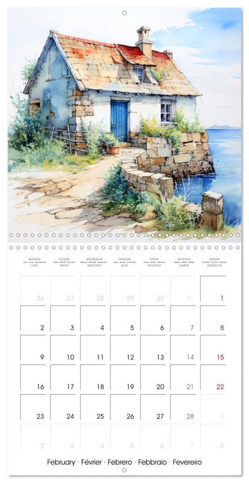 En bord de mer (CALVENDO Calendrier mensuel 2026)
