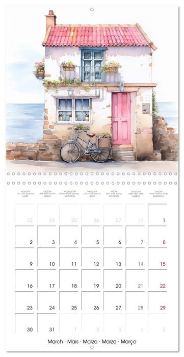 En bord de mer (CALVENDO Calendrier mensuel 2026)