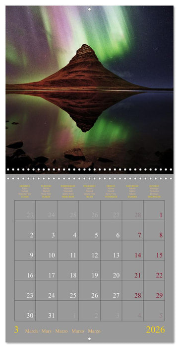 Iceland - the land of ice and fire (CALVENDO Monthly Calendar 2026)
