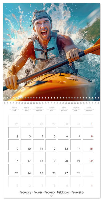 Kayakers in action (CALVENDO Monthly Calendar 2026)