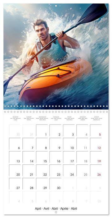 Kayakers in action (CALVENDO Monthly Calendar 2026)