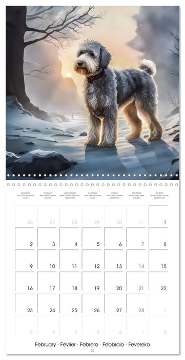 Aussiedoodle - Dogs to love (CALVENDO Monthly Calendar 2026)