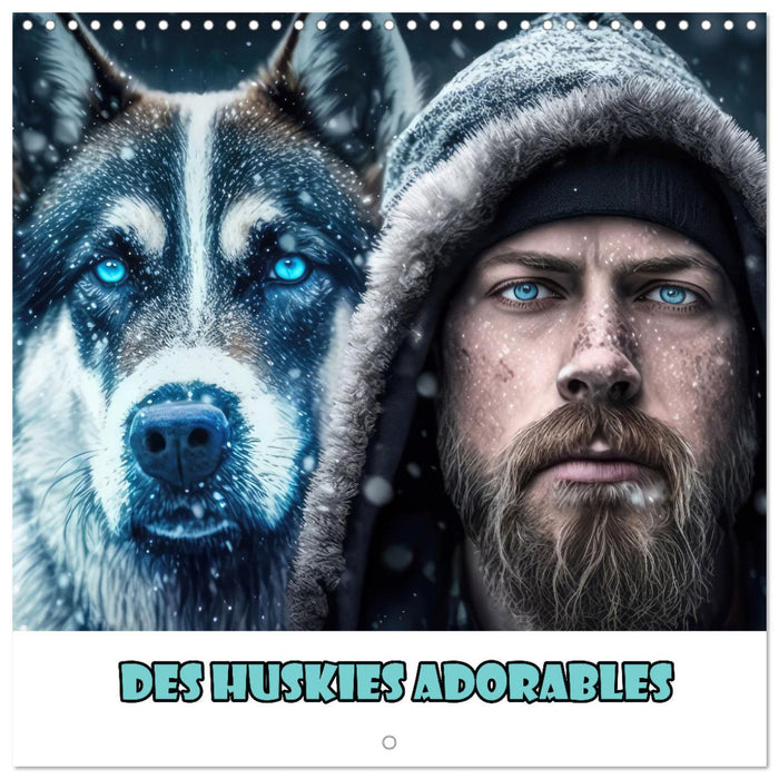 Des huskies adorables (CALVENDO Calendrier mensuel 2026)