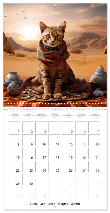 Cats in fancy fashion (CALVENDO Monthly Calendar 2026)