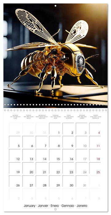 Mechanical Insects (CALVENDO Monthly Calendar 2026)