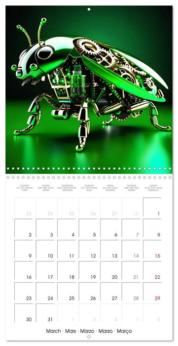 Mechanical Insects (CALVENDO Monthly Calendar 2026)