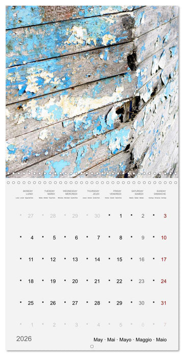 Bateaux épaves (CALVENDO Calendrier mensuel 2026)