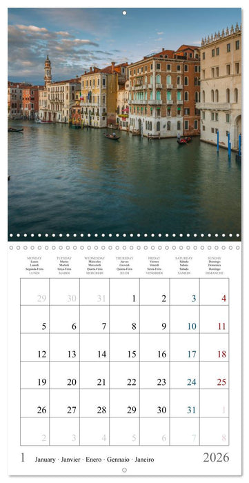 Romantic corners in Venice (CALVENDO Monthly Calendar 2026)