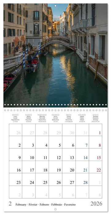 Romantic corners in Venice (CALVENDO Monthly Calendar 2026)