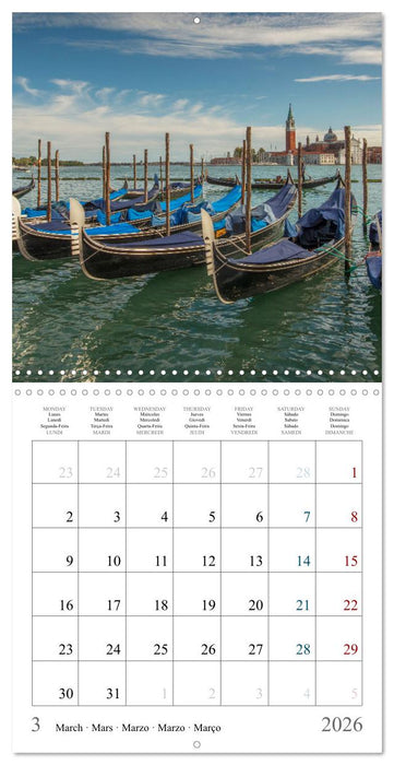 Romantic corners in Venice (CALVENDO Monthly Calendar 2026)