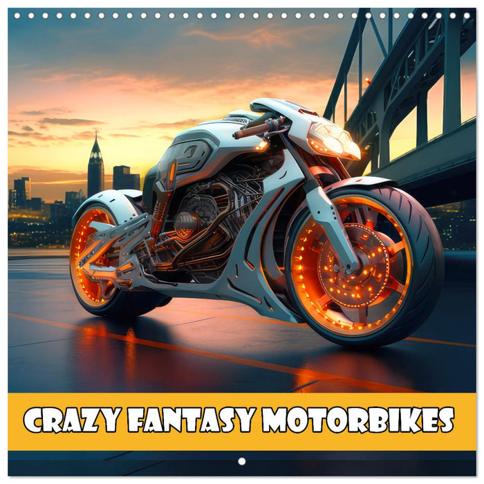 Crazy fantasy Motorbikes (CALVENDO Monthly Calendar 2026)