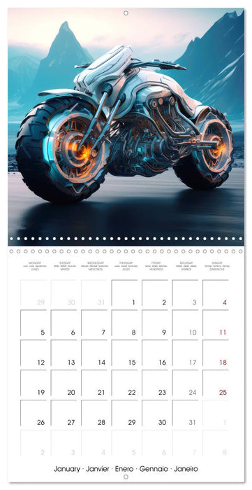 Crazy fantasy Motorbikes (CALVENDO Monthly Calendar 2026)