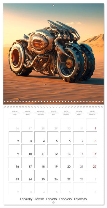 Crazy fantasy Motorbikes (CALVENDO Monthly Calendar 2026)