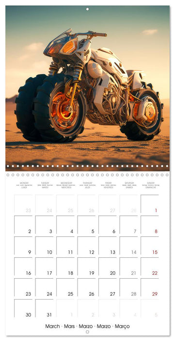 Crazy fantasy Motorbikes (CALVENDO Monthly Calendar 2026)