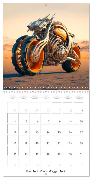 Crazy fantasy Motorbikes (CALVENDO Monthly Calendar 2026)