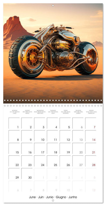 Crazy fantasy Motorbikes (CALVENDO Monthly Calendar 2026)