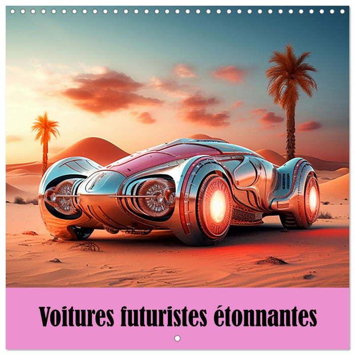 Voitures futuristes étonnantes (CALVENDO Calendrier mensuel 2026)