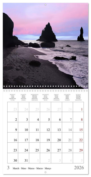 Iceland, Road Trip (CALVENDO Monthly Calendar 2026)