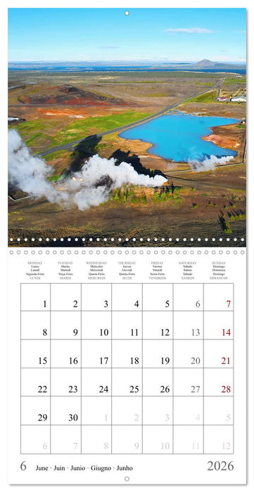 Iceland, Road Trip (CALVENDO Monthly Calendar 2026)