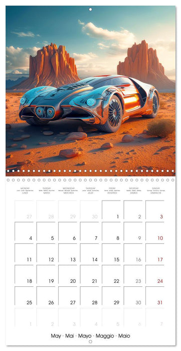 Fantasy desert cars (CALVENDO Monthly Calendar 2026)