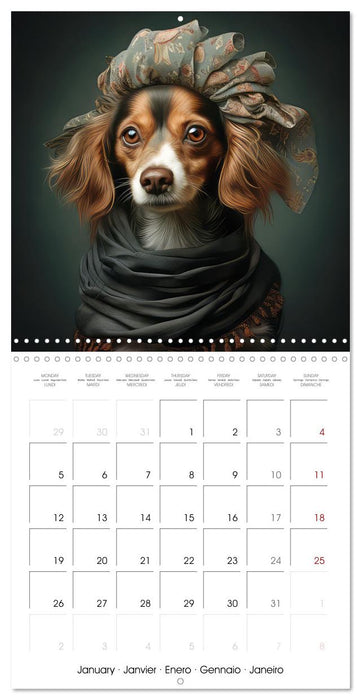 Dogs rocking outfits (CALVENDO Monthly Calendar 2026)