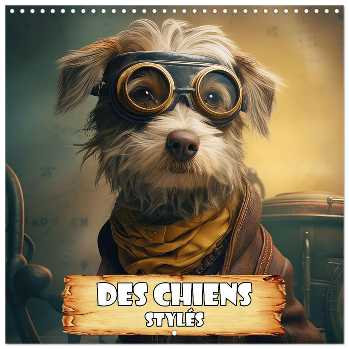 Des chiens stylés (CALVENDO Calendrier mensuel 2026)
